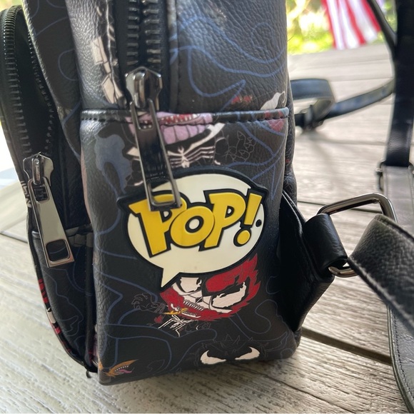 Marvel Loungefly Disney Funko Pop Venom Chibi Backpack - Picture 8 of 11